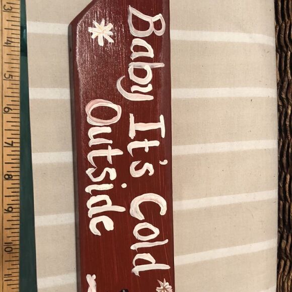 ChristmasâHandcraftedâTwoâPaintedâWoodâSigns - Picture 6 of 8